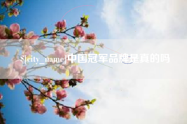 晋城中国冠军品牌是真的吗