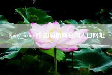 晋城中国消防网官网入口网址