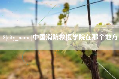 晋城中国消防救援学院在那个地方