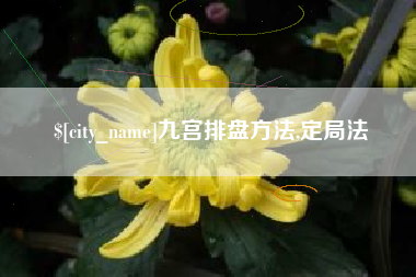 晋城九宫排盘方法,定局法