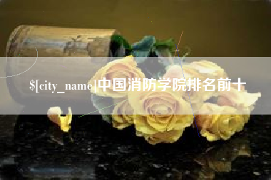 晋城中国消防学院排名前十