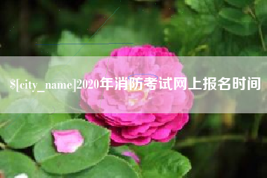 晋城2020年消防考试网上报名时间