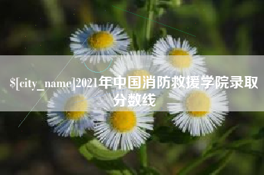 晋城2021年中国消防救援学院录取分数线