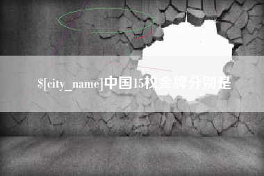晋城中国15枚金牌分别是