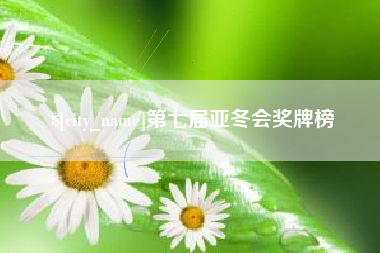 晋城第七届亚冬会奖牌榜