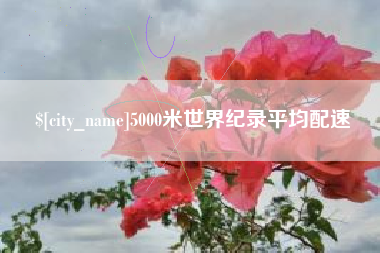 晋城5000米世界纪录平均配速