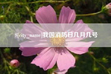 晋城我国消防日几月几号