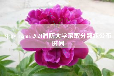 晋城2024消防大学录取分数线公布时间
