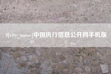 晋城中国执行信息公开网手机版