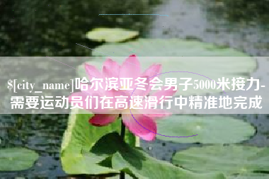 晋城哈尔滨亚冬会男子5000米接力-需要运动员们在高速滑行中精准地完成
