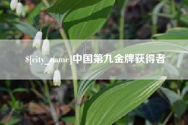 晋城中国第九金牌获得者
