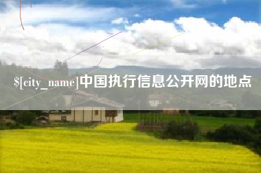 晋城中国执行信息公开网的地点