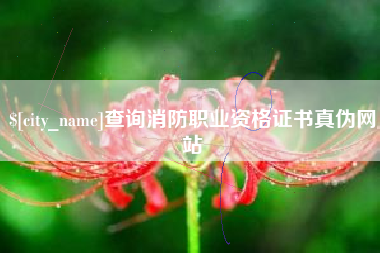 晋城查询消防职业资格证书真伪网站