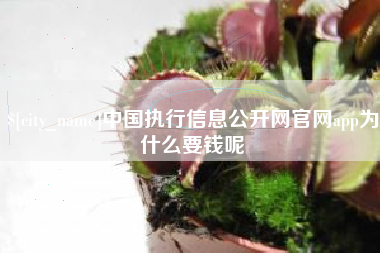 晋城中国执行信息公开网官网app为什么要钱呢