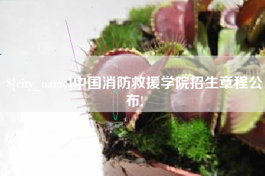 晋城中国消防救援学院招生章程公布!