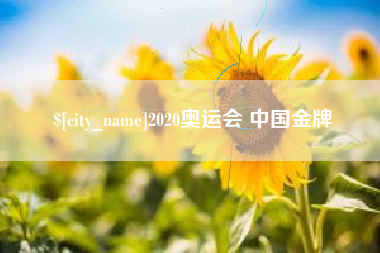 晋城2020奥运会 中国金牌